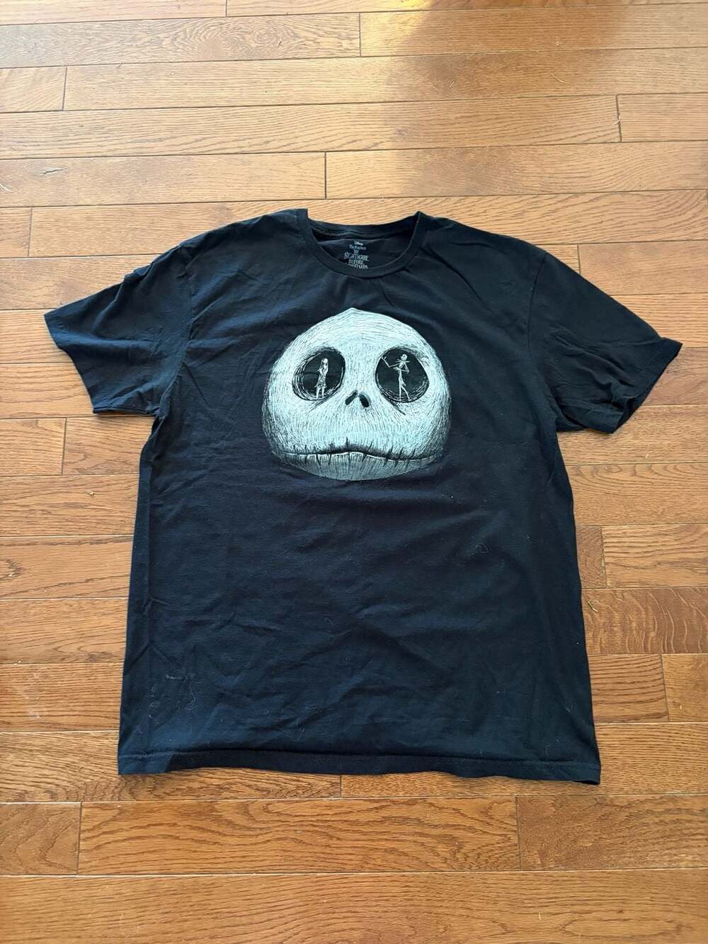 Disney The Nightmare Before Christmas Jack Skellington T-Shirt Black Large